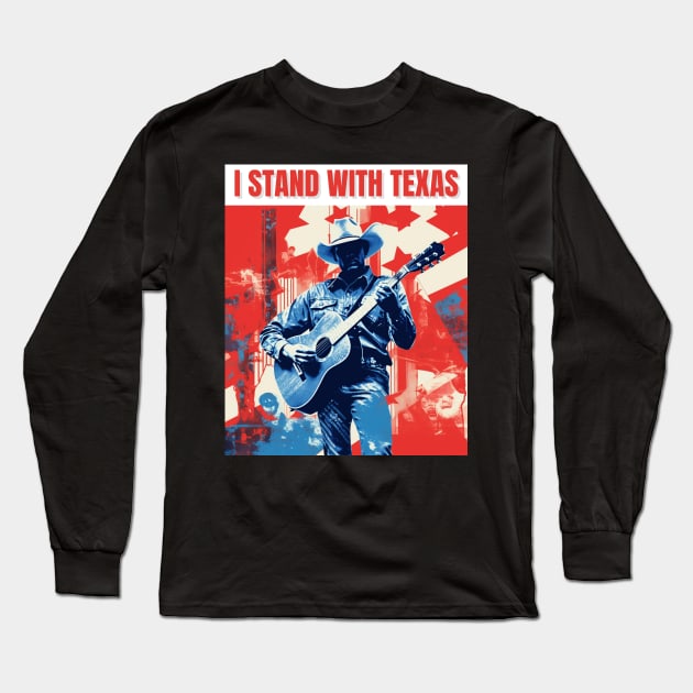 I stand with texas Long Sleeve T-Shirt by AdaMazingDesign